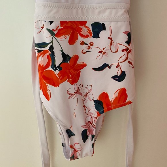 Floral One Piece Bathing Suit - Picture 3 of 5